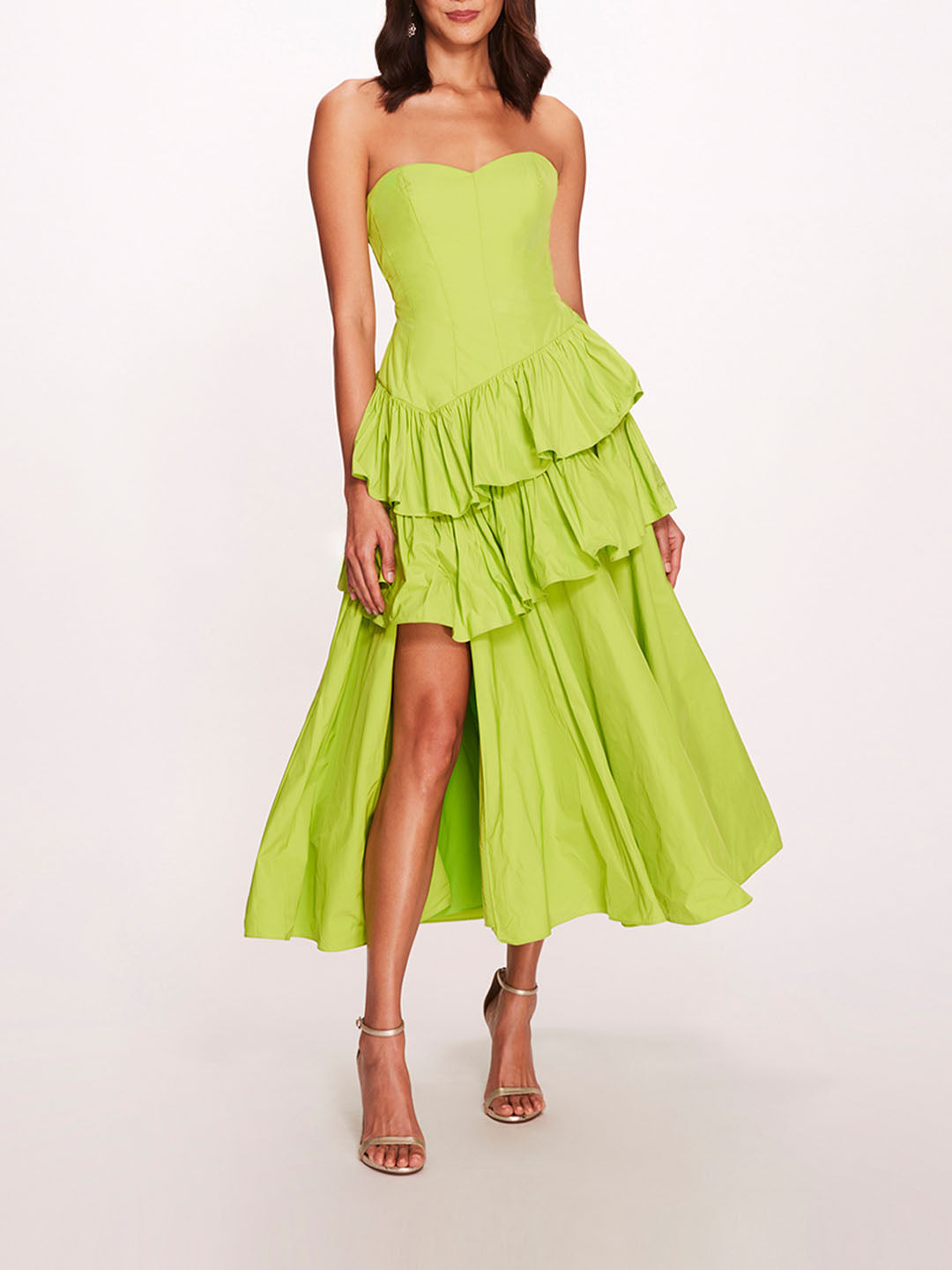 Marchesa green outlet dress