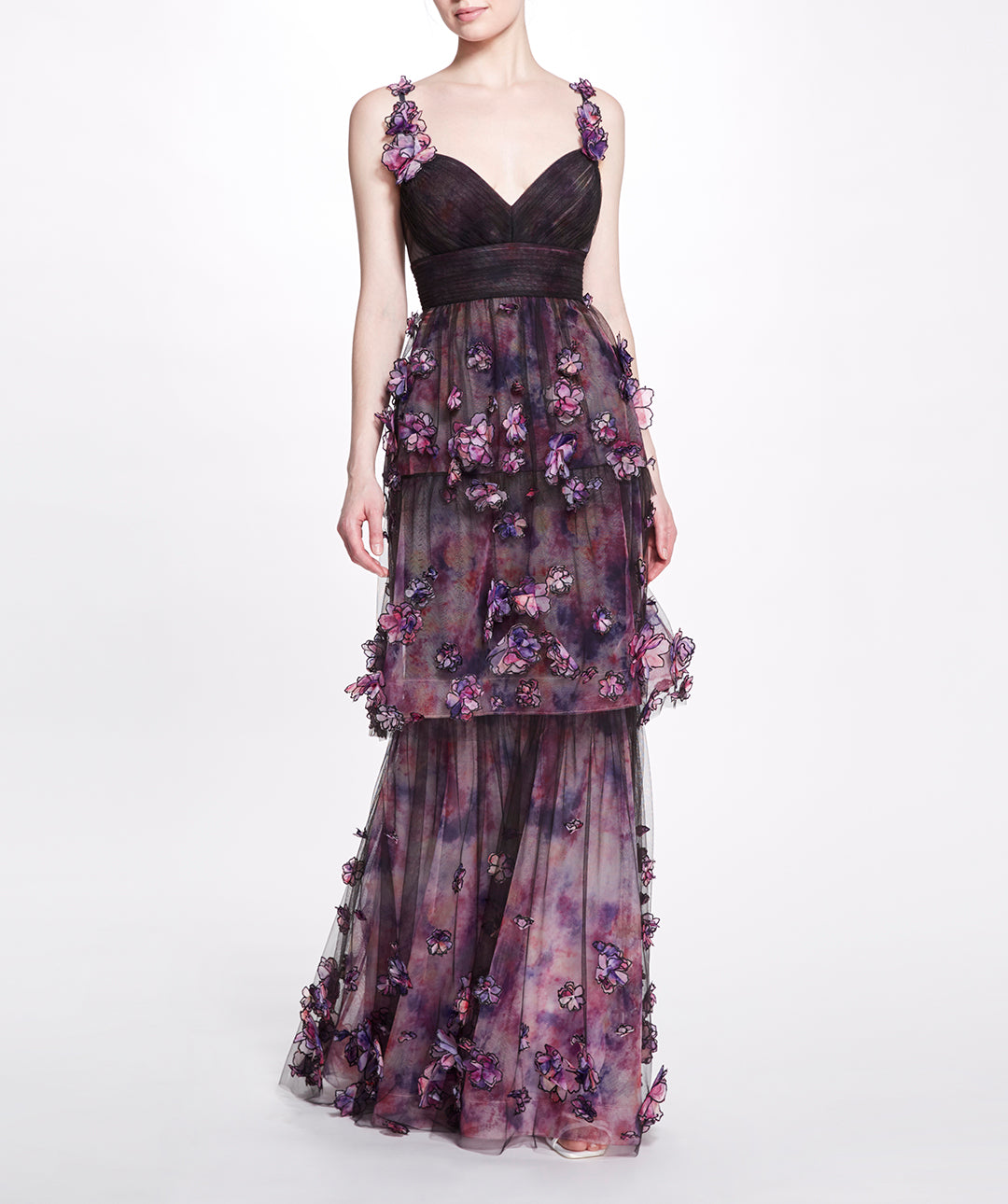 Marchesa ombre tulle on sale gown