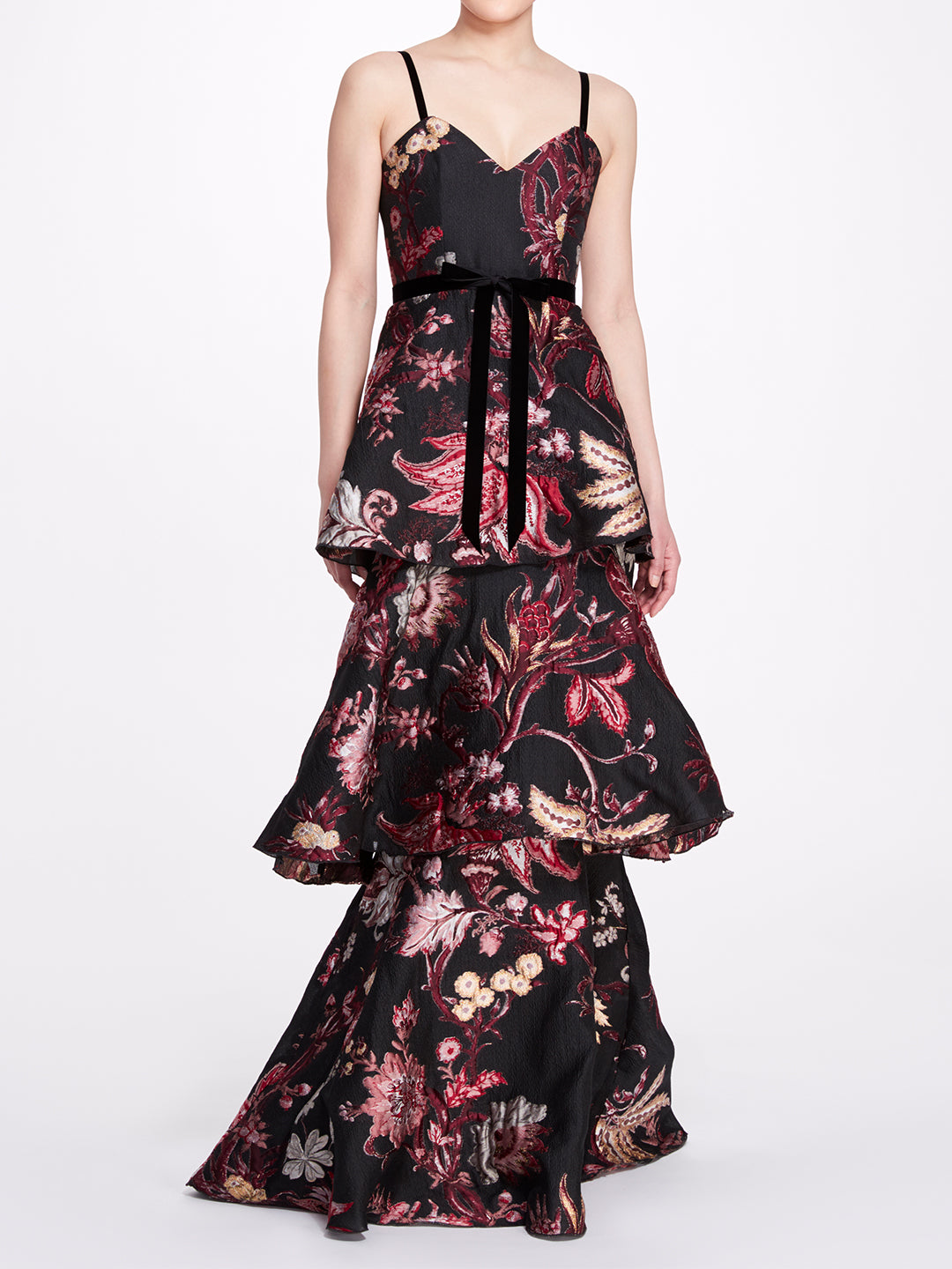 Marchesa 2024 velvet gown