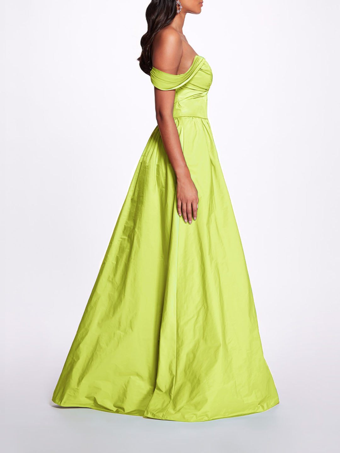 Marchesa green dress fashion