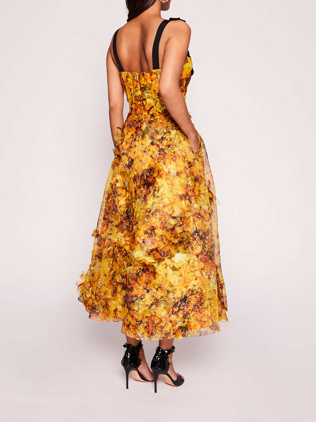 Marchesa yellow outlet dress