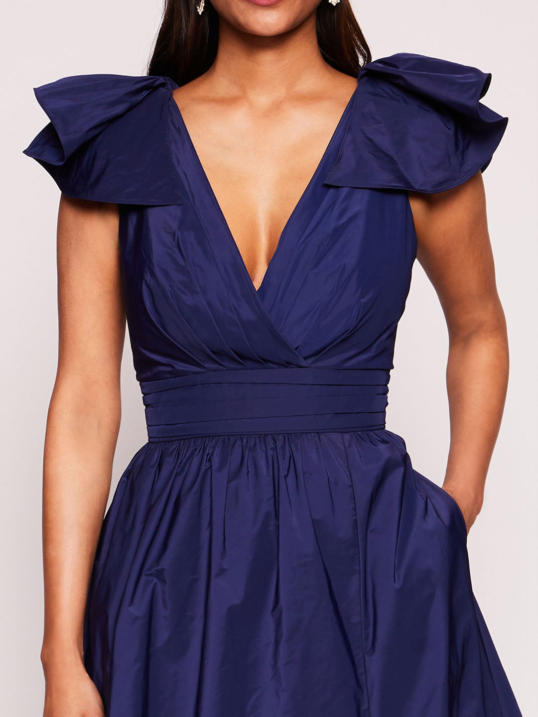 Navy Taffeta Dress