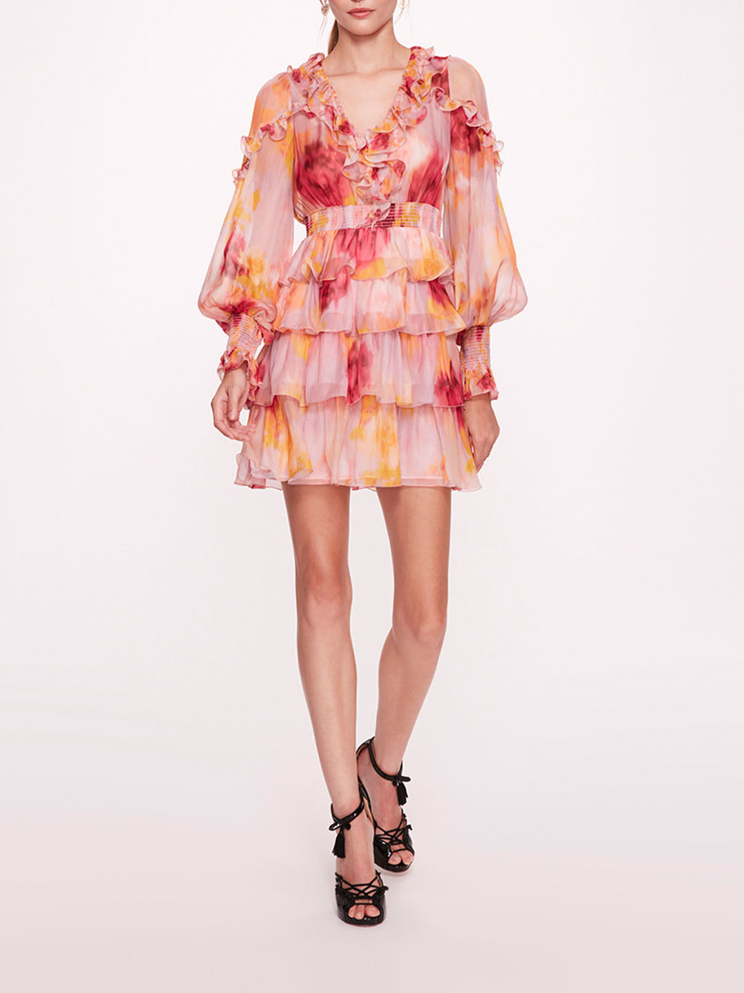 Marchesa rose outlet dress