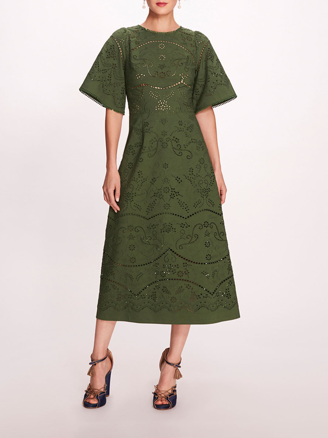 Marchesa green outlet dress