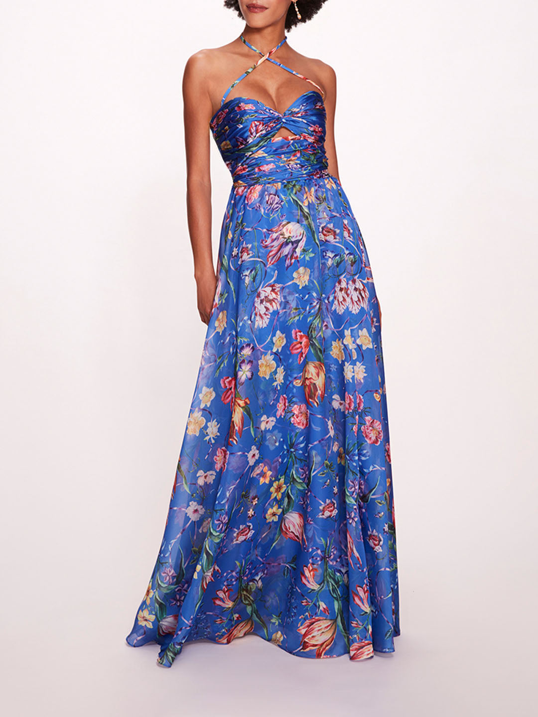 Marchesa notte dress outlet blue