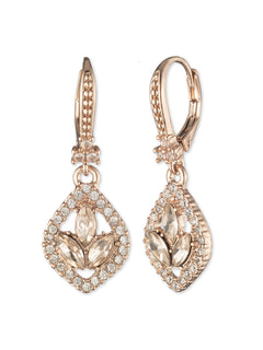 Poised Rose Mini Drop Earring | Marchesa