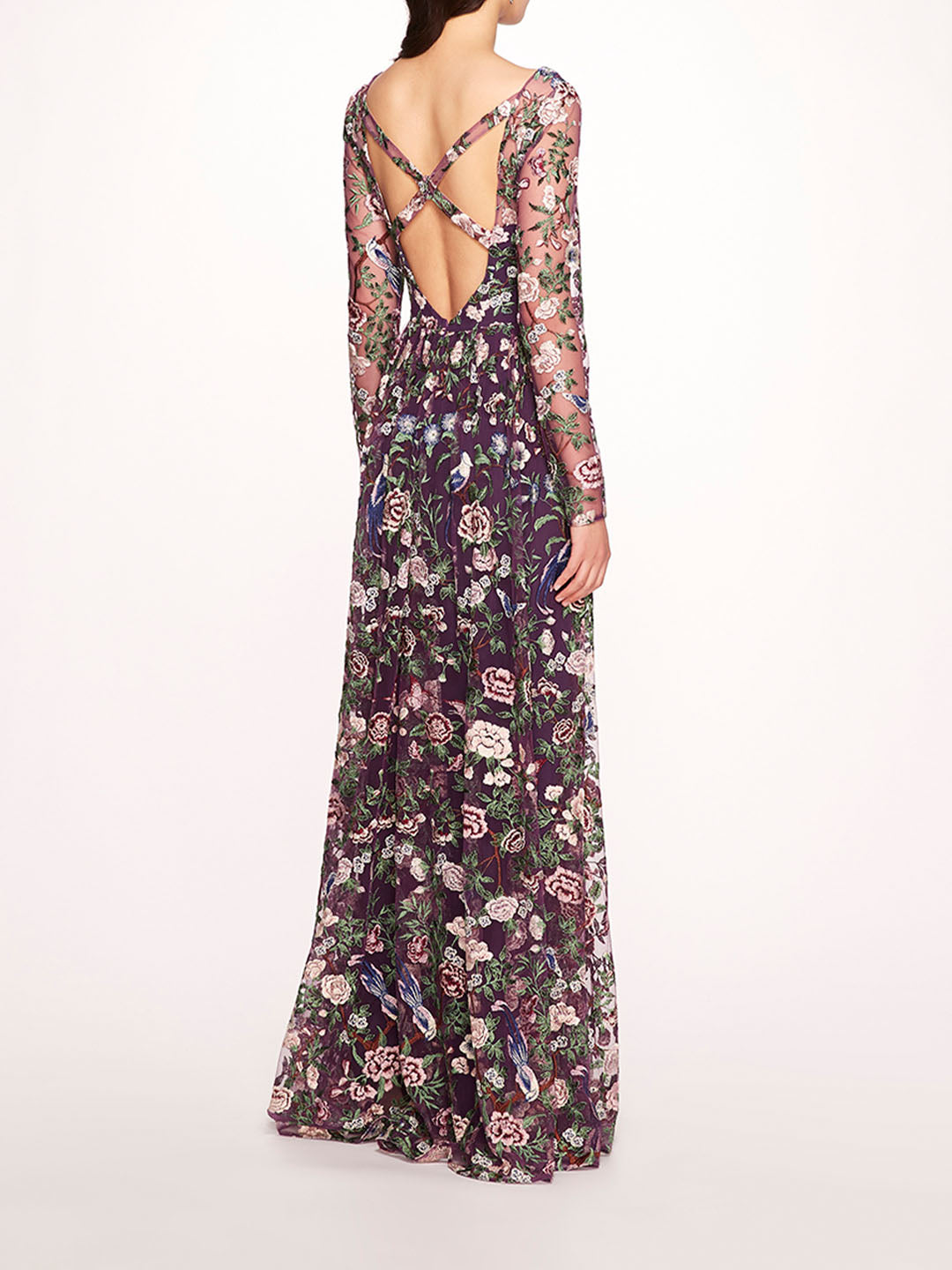 Marchesa notte outlet embroidered gown