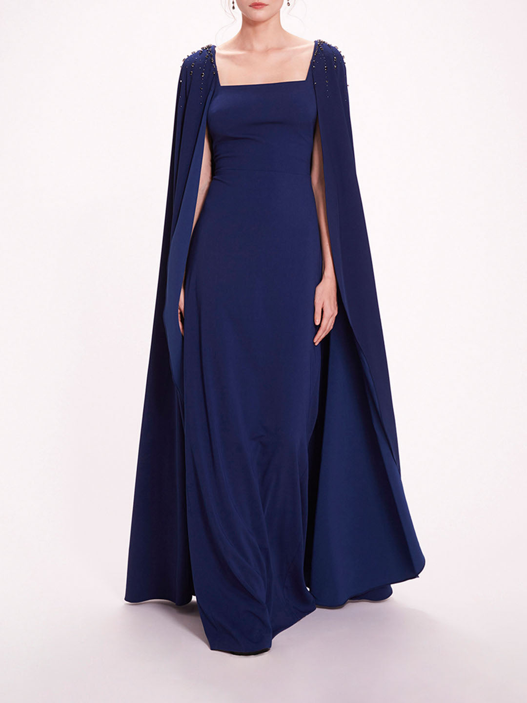 Embellished Cape Gown | Marchesa