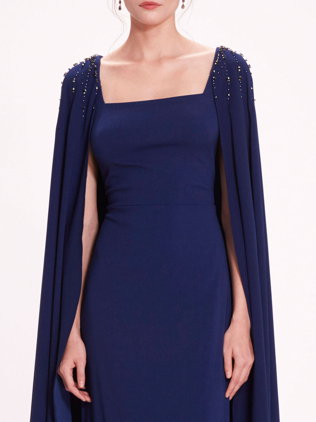 Embellished Cape Gown | Marchesa