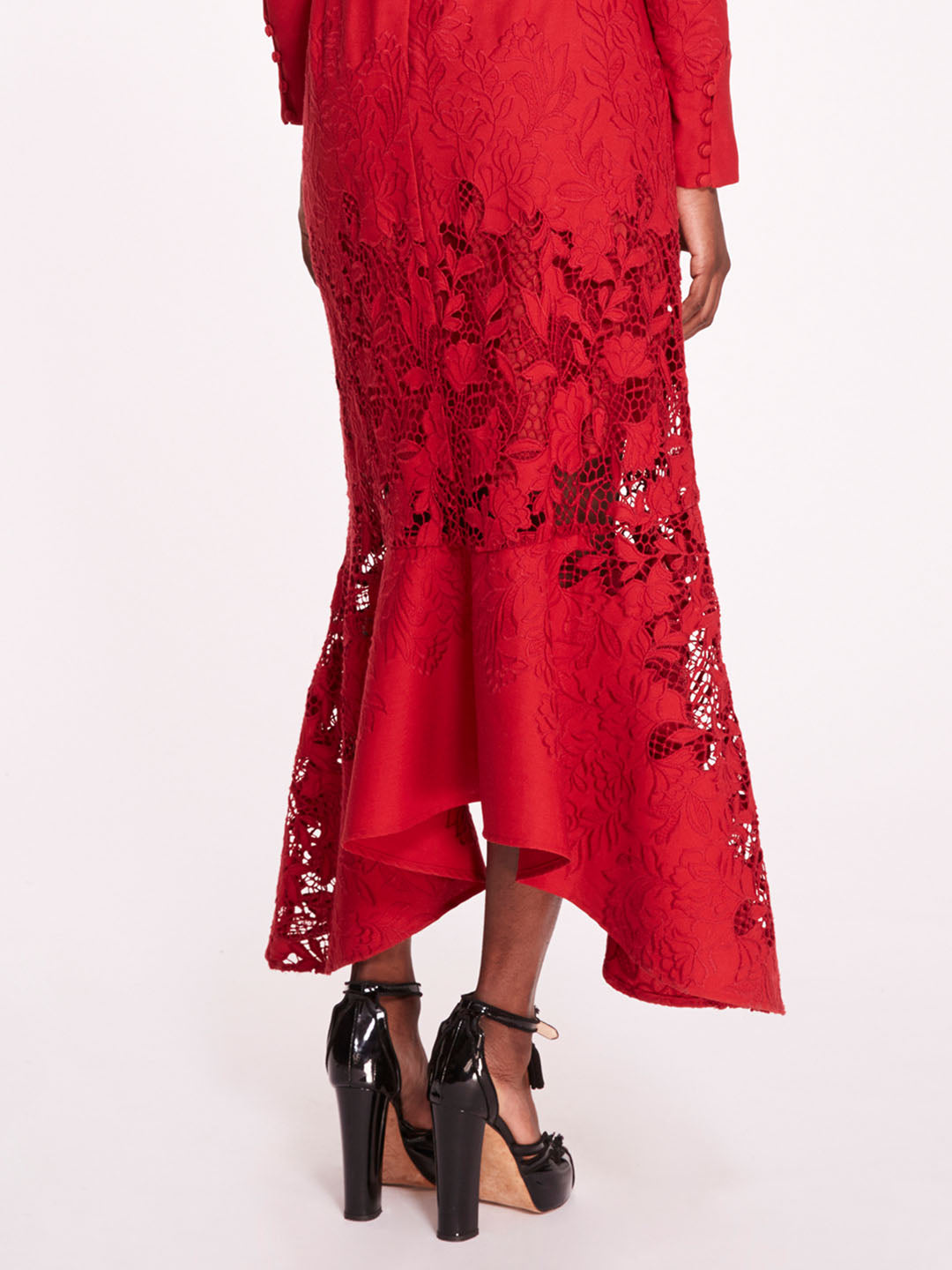 Linen Lace Maxi Dress | Marchesa