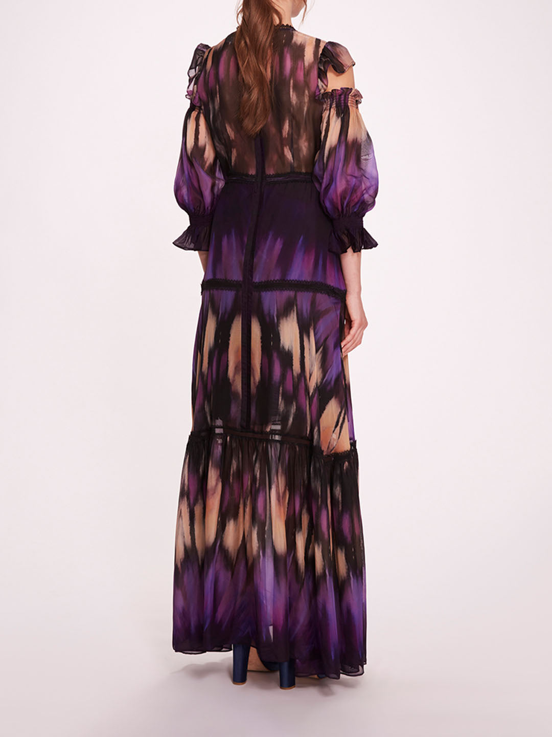 Abstract Viscose Maxi Dress | Marchesa