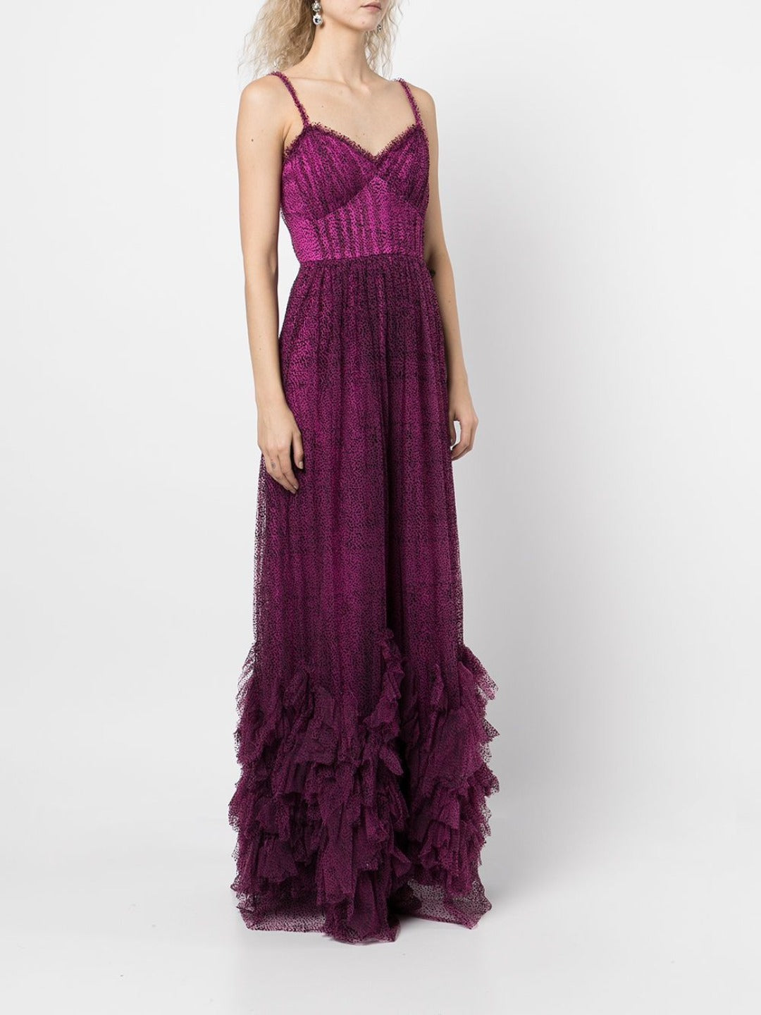 Marchesa notte 2025 textured tulle gown