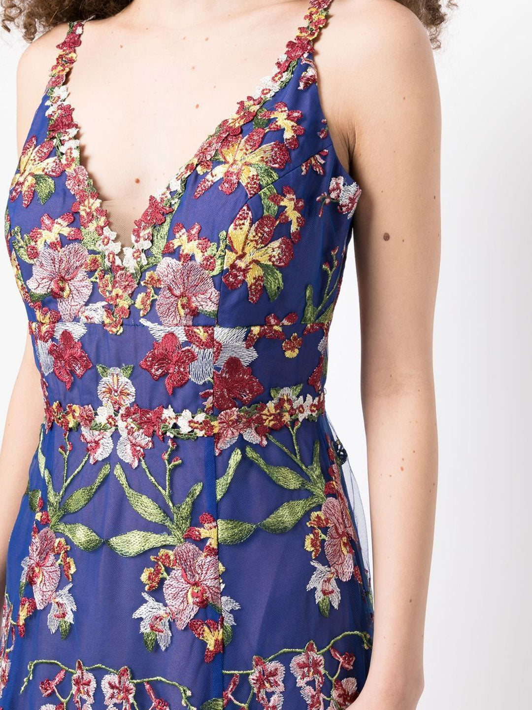 Marchesa notte outlet floral embroidered dress